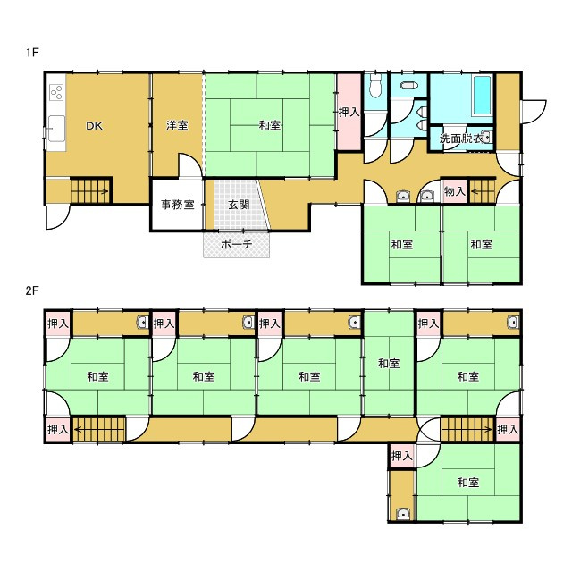鳥取市気高町浜村中古戸建の間取り