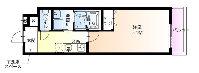 【間取り】 | フジパレス湊駅南サウス