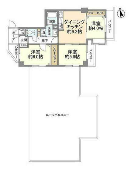 【間取り】 | ライオンズマンション北千束