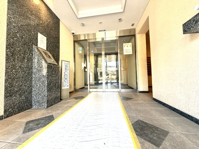エフローレ東越谷市役所前中央通り206号室のエントランス|フラットな床面で段差のないバリアフリー設計。ベビーカーや車椅子での移動もスムーズに行えます。