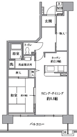 ティーズガーデン清瀬の間取り