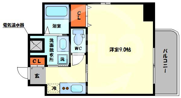 PARK Hills 北堀江 la moda(パークヒルズ北堀江ラモーダ)の間取り|PARK Hills 北堀江 la moda(パークヒルズ北堀江ラモーダ)　間取り