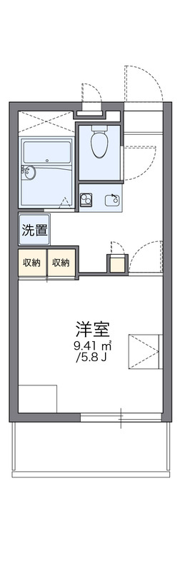 レオパレスクララ九条の間取り