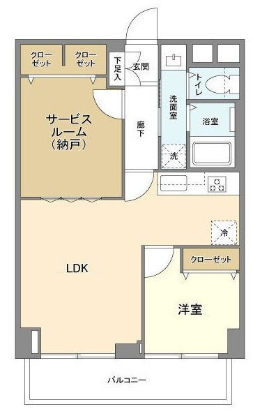 ローヤルマンション三軒茶屋の間取り|間取りです。