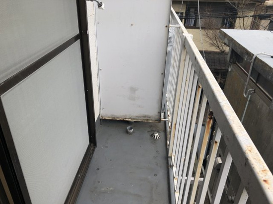 サンシオン四谷のバルコニー|サンシオン四谷