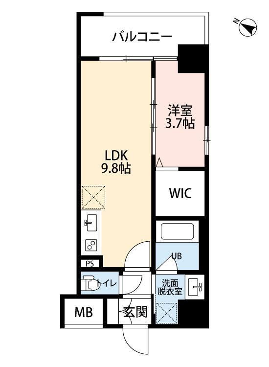 グランバース福島の間取り