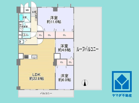 伊丹グリーンハイツの間取り