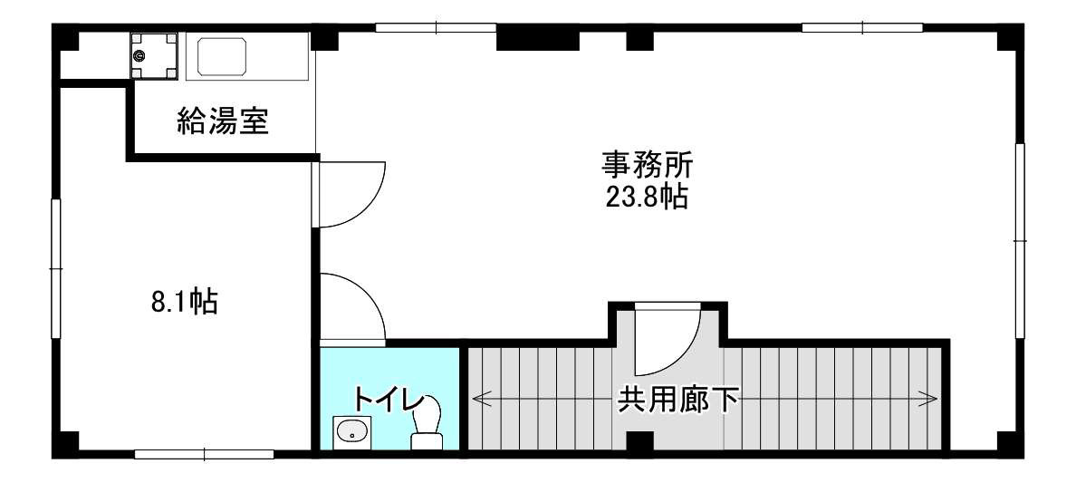 吹田市垂水町３丁目の店舗事務所の間取り