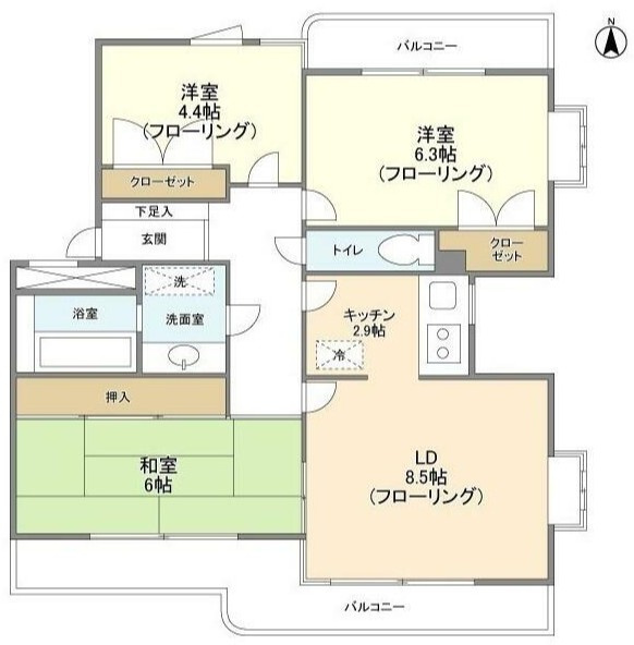 メゾン白亜館の間取り