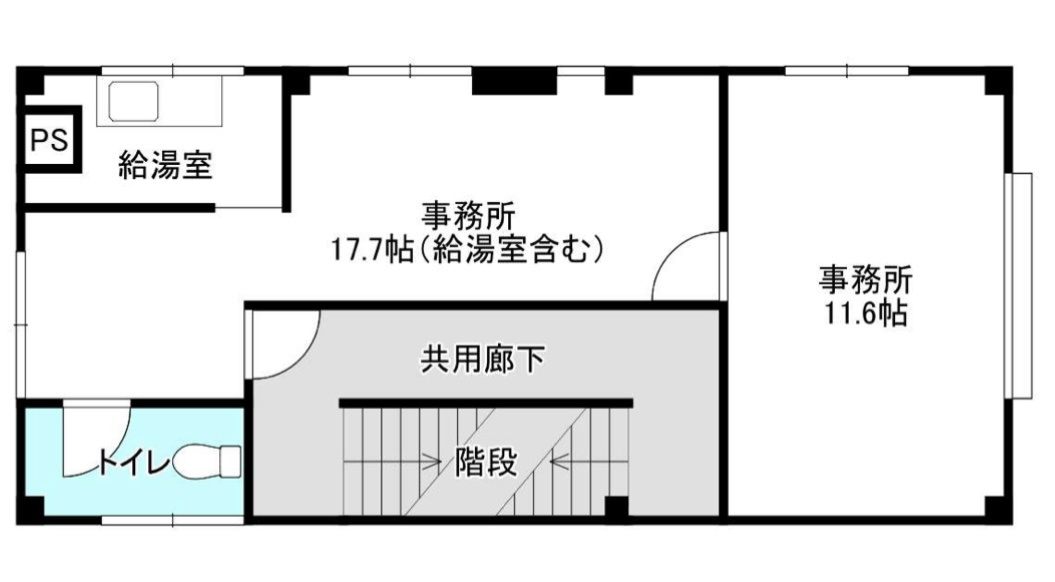 吹田市垂水町３丁目の店舗事務所の間取り