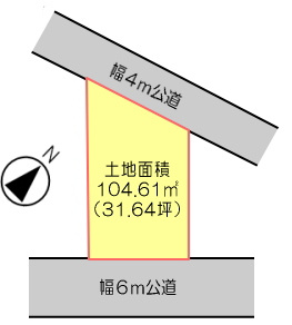 鴻巣市大間３丁目新築分譲住宅の区画図