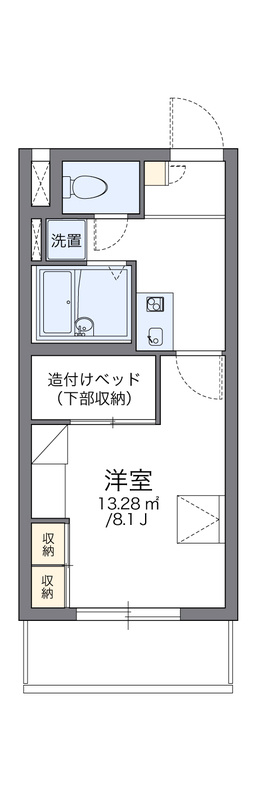 レオパレスチェリーロードの間取り