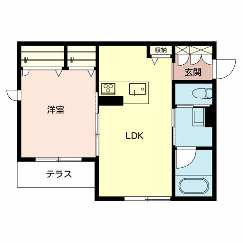 サンリットレジデンス喜田の間取り