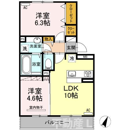 ハイムセラ宇土駅前の間取り