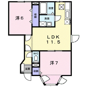 【間取り】 | ロータス・高田Ａ