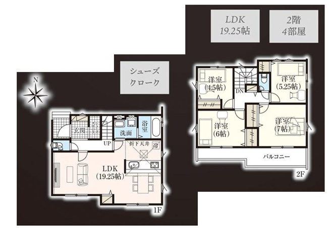 【間取り】 | GRAFARE久喜市栗橋東 9期　新築住宅 | ≪1号棟≫