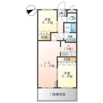 デュエールの間取り|使い勝手の良い間取りです♪