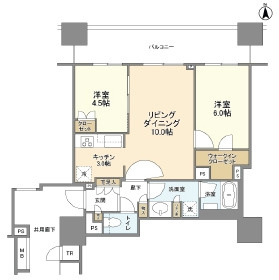 【間取り】 | クレヴィアタワー御堂筋本町