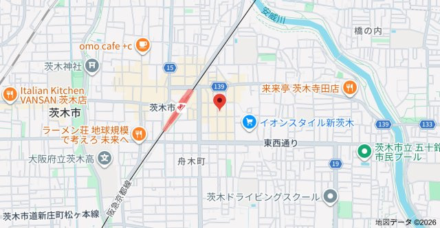 ソラージュ茨木の地図