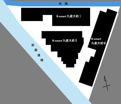 【周辺】 | R-smart 九産大前Ⅱ　★プライスホームなら仲介手数料が割引価格です！★