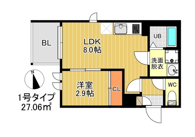 【間取り】 | R-smart 九産大前Ⅱ　★プライスホームなら仲介手数料が割引価格です！★