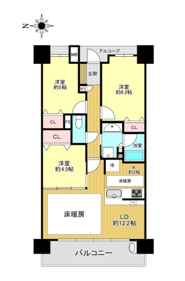 ディモア城東シティの間取り