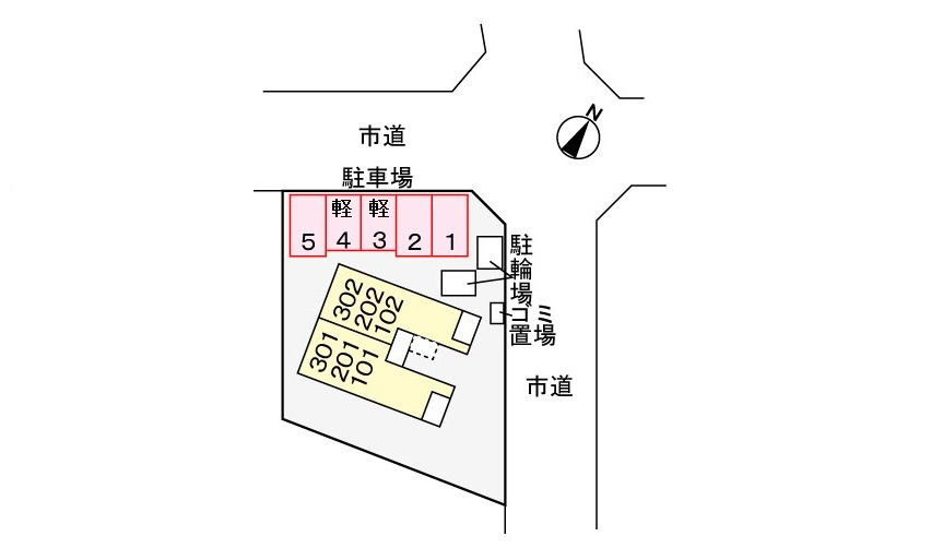 カリピオンの駐車場