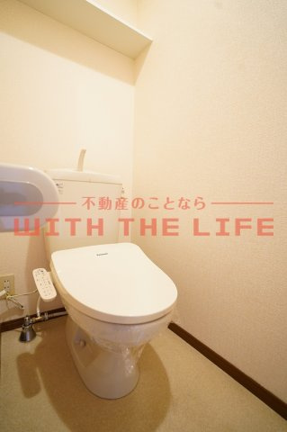 ヴィルヌーブ壱番館【キャッシュバック対象物件】のトイレ|落ち着いたトイレです