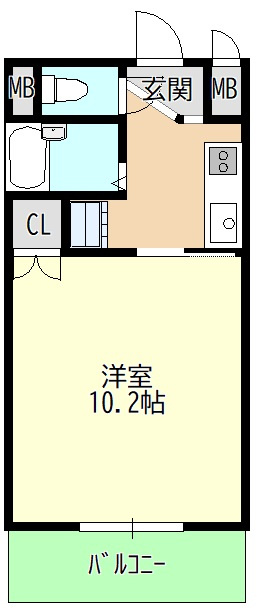メルヴェーユ小幡Ⅰの間取り