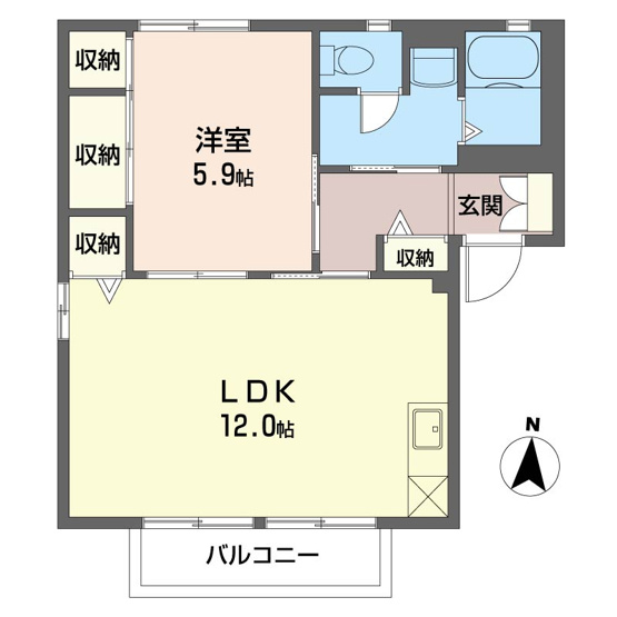 【間取り】 | グリーンヴィラ　Ｅ