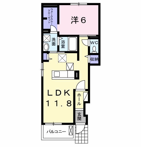 グラシオッソＫの間取り