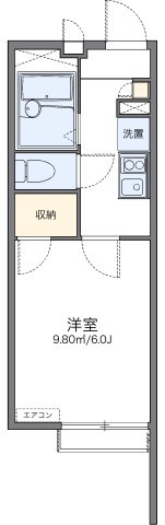 レオパレスフローラの間取り