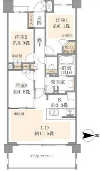 【間取り】 | マジェスティハウス新宿御苑パークナード