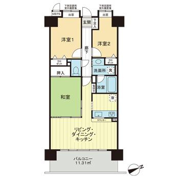 ライオンズタワー片瀬江ノ島の間取り
