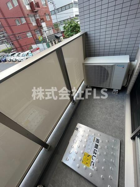 北区王子１丁目の賃貸マンションのバルコニー|暖かな日差しのふりそそぐバルコニー