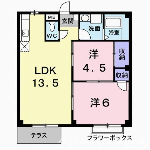エルディム藤村Ｂの間取り