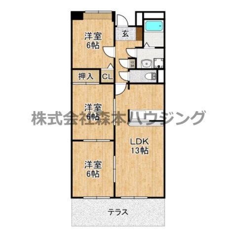 【間取り】 | 　フェルザ住道