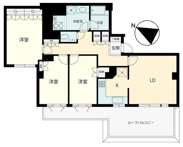 ハイネス麻布鳥居坂の間取り