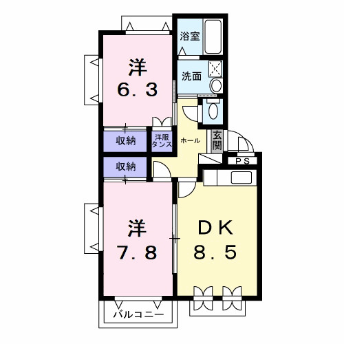 【間取り】 | ボヌールレジダンス
