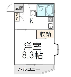 【間取り】 | メゾン大庭 | 間取りです。