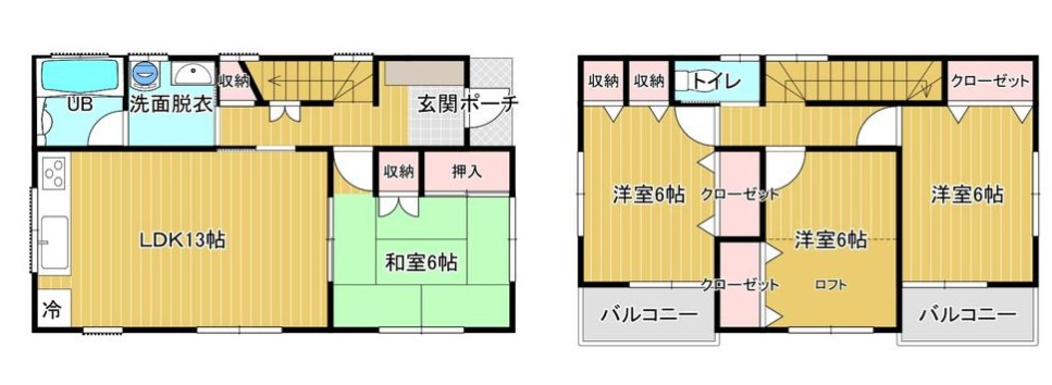 千葉市花見川区千種町の間取り