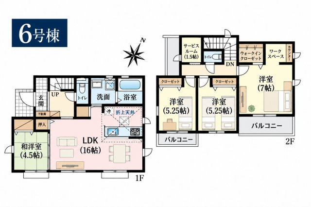 青梅市長淵1丁目　新築戸建全10棟の間取り