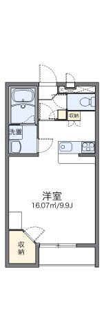 レオパレス鎌倉台Ⅱの間取り