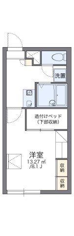 レオパレスラッキーヒル花和の間取り