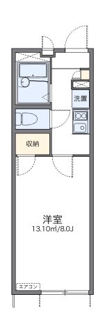 レオパレス三津屋北Ⅱの間取り