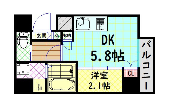 【間取り】 | ソルテラス阿波座ウィズ