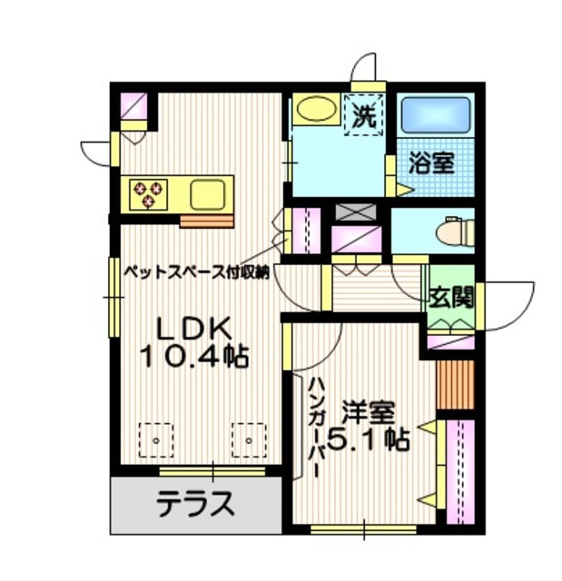 Ｓｅｃｕｒｅ　Ｈｏｕｓｅの間取り|気楽な1フロア2世帯　人気のカウンターキッチン