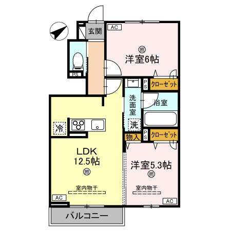 カルム・キーⅡの間取り