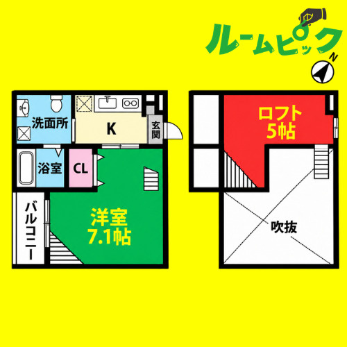 アルティプラーノ　名古屋市賃貸　仲介手数料無料の間取り