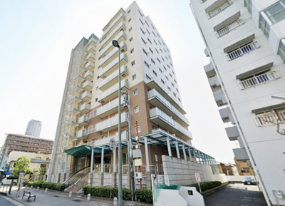 【外観】 | メゾン新御影 | 南東角住居、陽当たり・通風良好。全居室東向き彩光のある明るい住まい